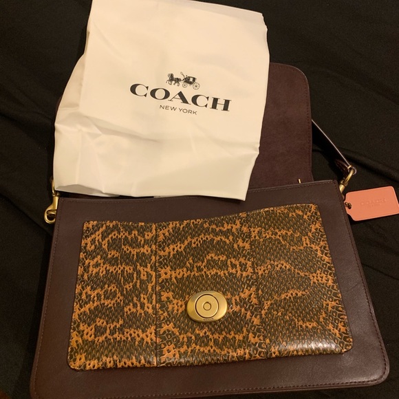 Tabby Shoulder Bag In Colorblock With Snakeskin - Picture 8 of 8